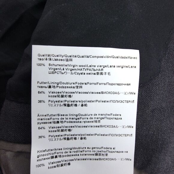 HUGO BOSS Virgin Wool Slim Fit Super 120 Stretch Tailoring Two Button Blazer 36R - Picture 10 of 12